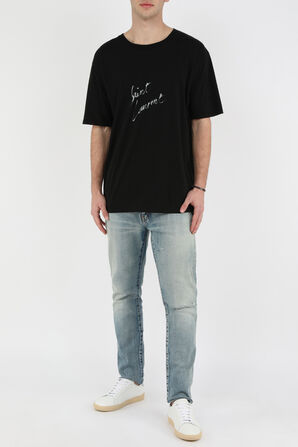 Signature T-Shirt in Black SAINT LAURENT